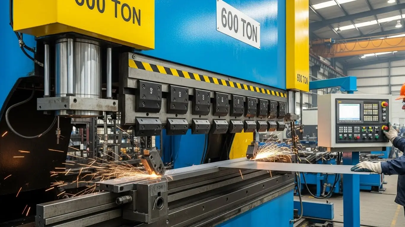 600 Frein à pression CNC en tonne