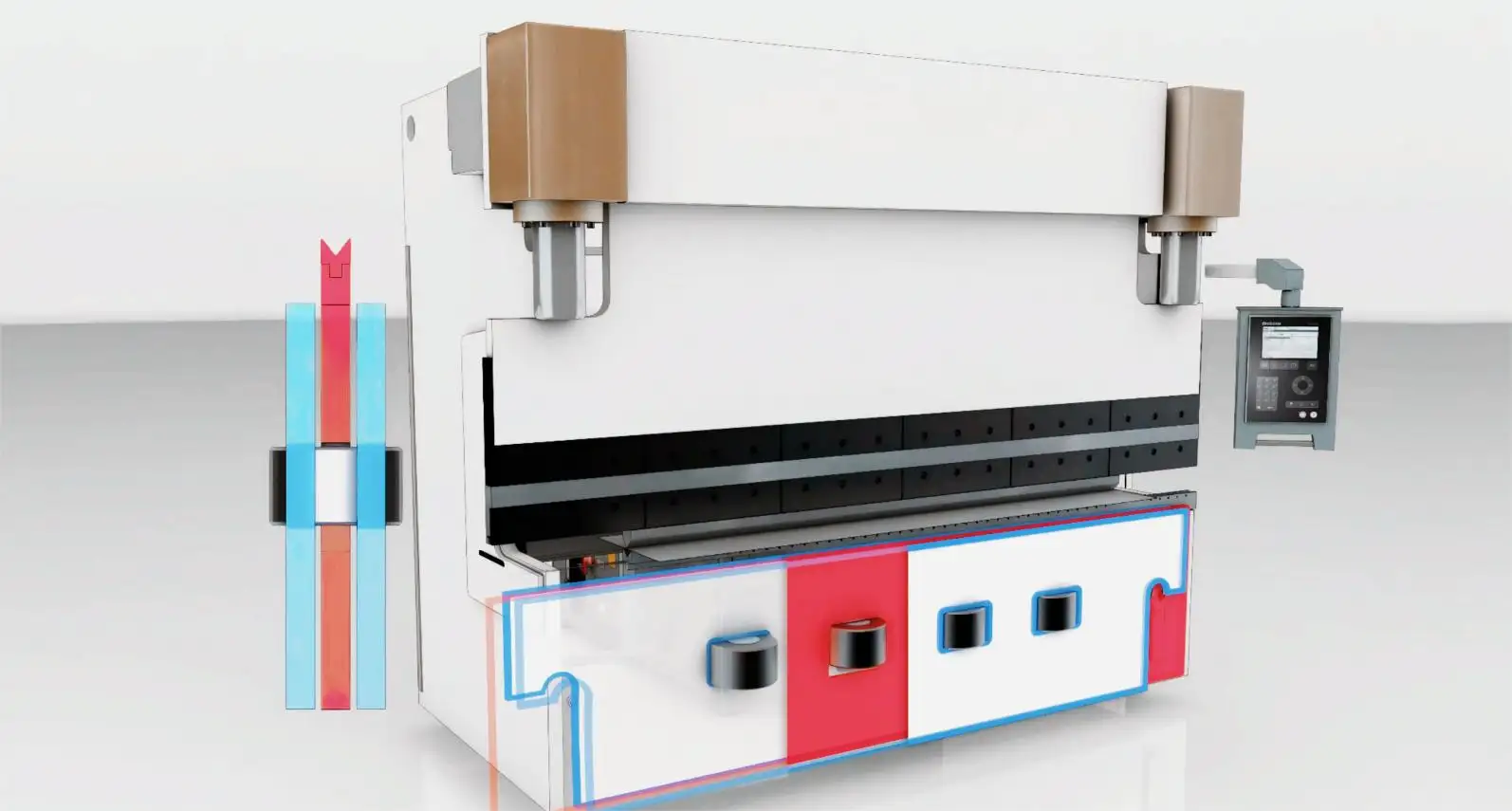Frein à pression CNC de 4000 mm