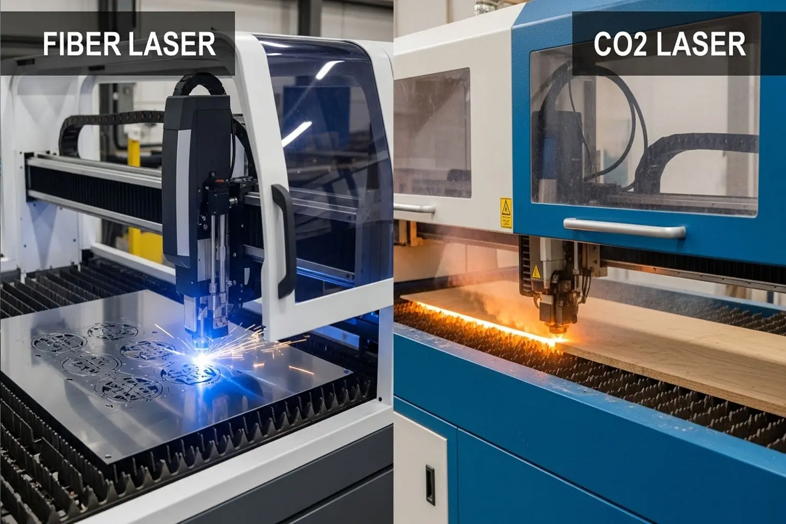 Laser à fibre vs Laser CO₂: Différences clés et comment choisir